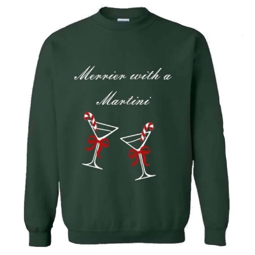 Merrier With A Martini Crewneck